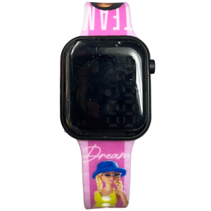 Orologio a LED Barbie Mattel da Polso Digitale con Cinturino Regolabile - Gnt37br