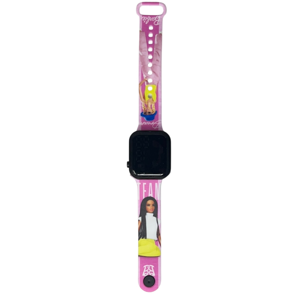Orologio a LED Barbie Mattel da Polso Digitale con Cinturino Regolabile - Gnt37br