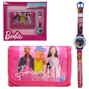 Set Orologio da Polso Digitale + Portafogli Barbie Accessori per Bambini - Gnt01br