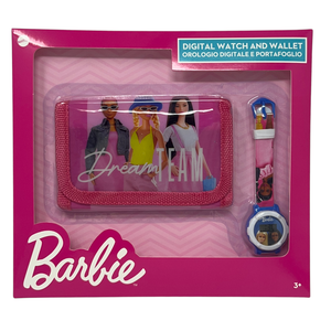 Set Orologio da Polso Digitale + Portafogli Barbie Accessori per Bambini - Gnt01br