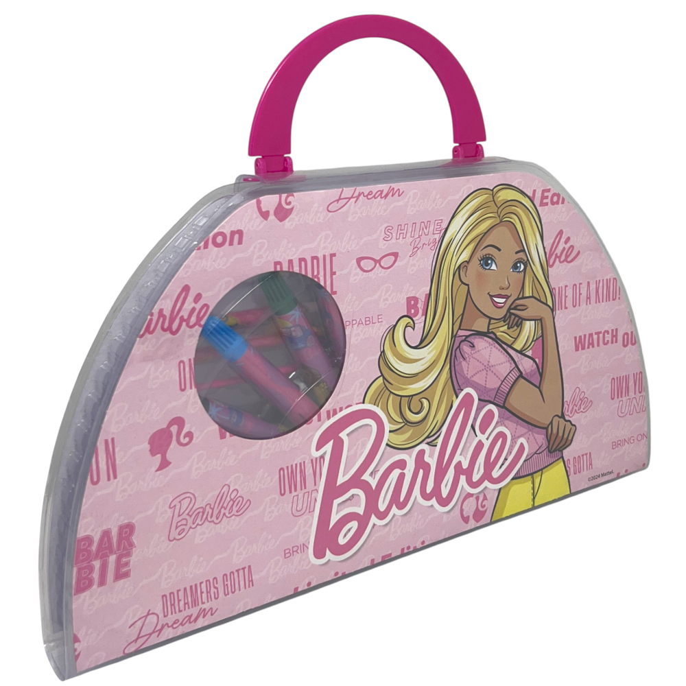 Valigetta Colori Barbie Set Cancelleria 51 Pezzi per Bambini - Br1107