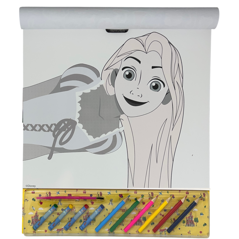 Album da Colorare con Accessori Principesse DISNEY 35 Pezzi Disegni Magici Stickers Fogli da Colorare per Bambini - Pr1147