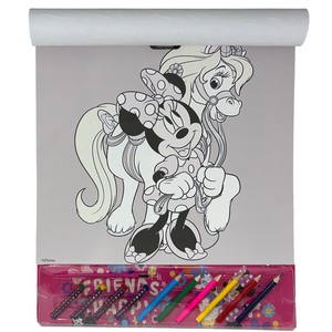 Album da Colorare con Accessori Minnie DISNEY 35 Pezzi Disegni Magici Stickers Fogli da Colorare per Bambini - Min1147