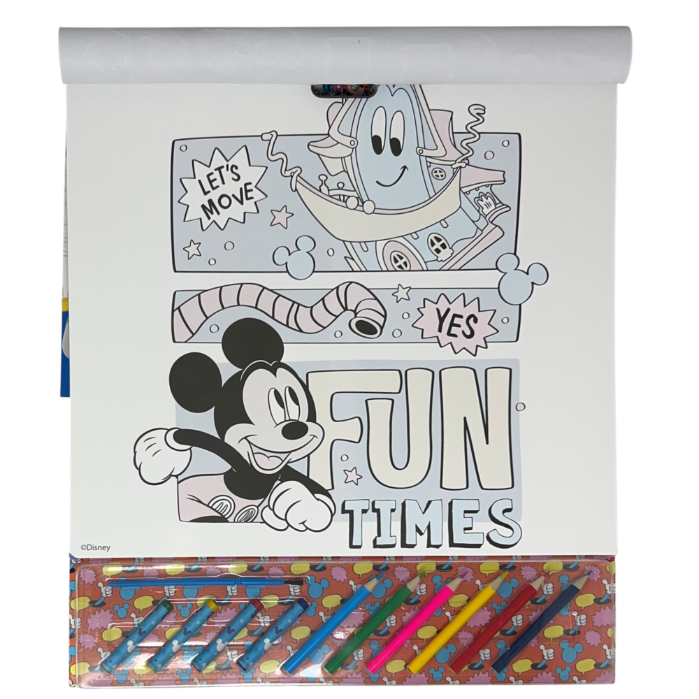 Album da Colorare con Accessori Topolino DISNEY 35 Pezzi Disegni Magici Stickers Fogli da Colorare per Bambini - Mic1147