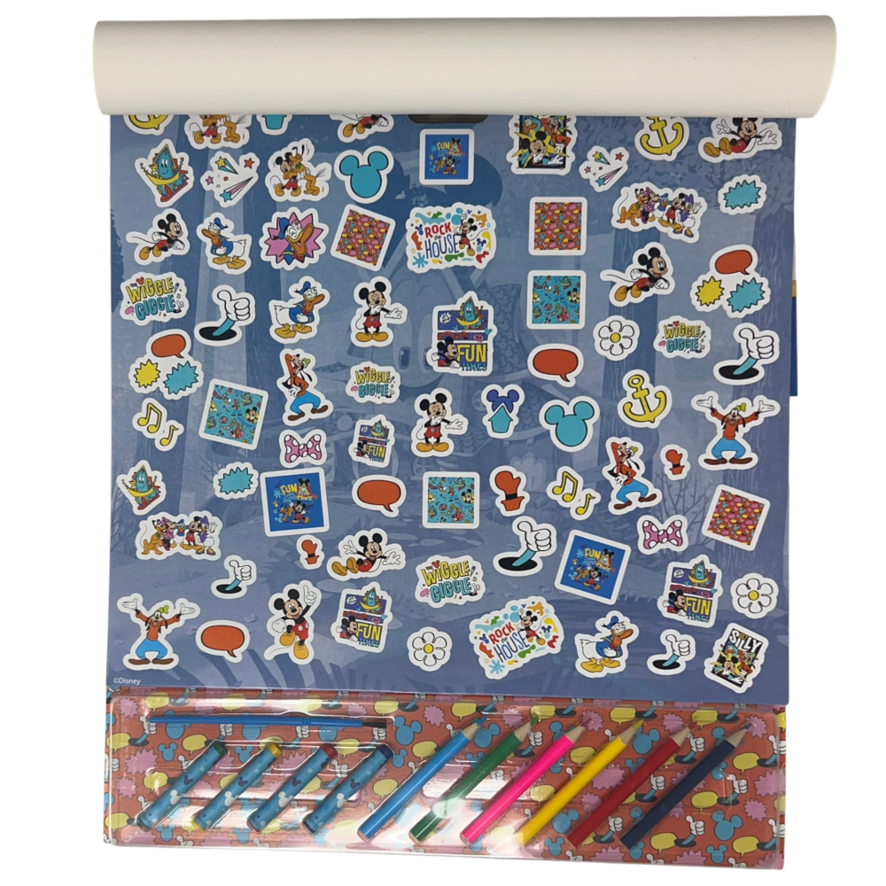 Album da Colorare con Accessori Topolino DISNEY 35 Pezzi Disegni Magici Stickers Fogli da Colorare per Bambini - Mic1147