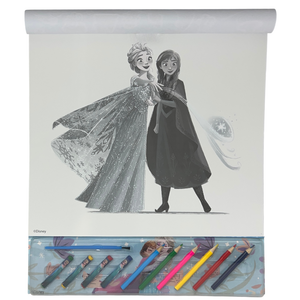 Album da Colorare con Accessori Frozen DISNEY 35 Pezzi Disegni Magici Stickers Fogli da Colorare per Bambini - Fr1147
