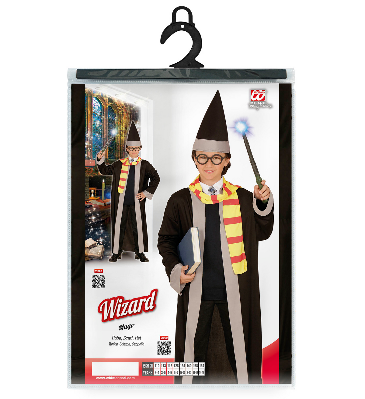 Costume Vestito Abito Travestimento Carnevale Bambino Mago - 0114