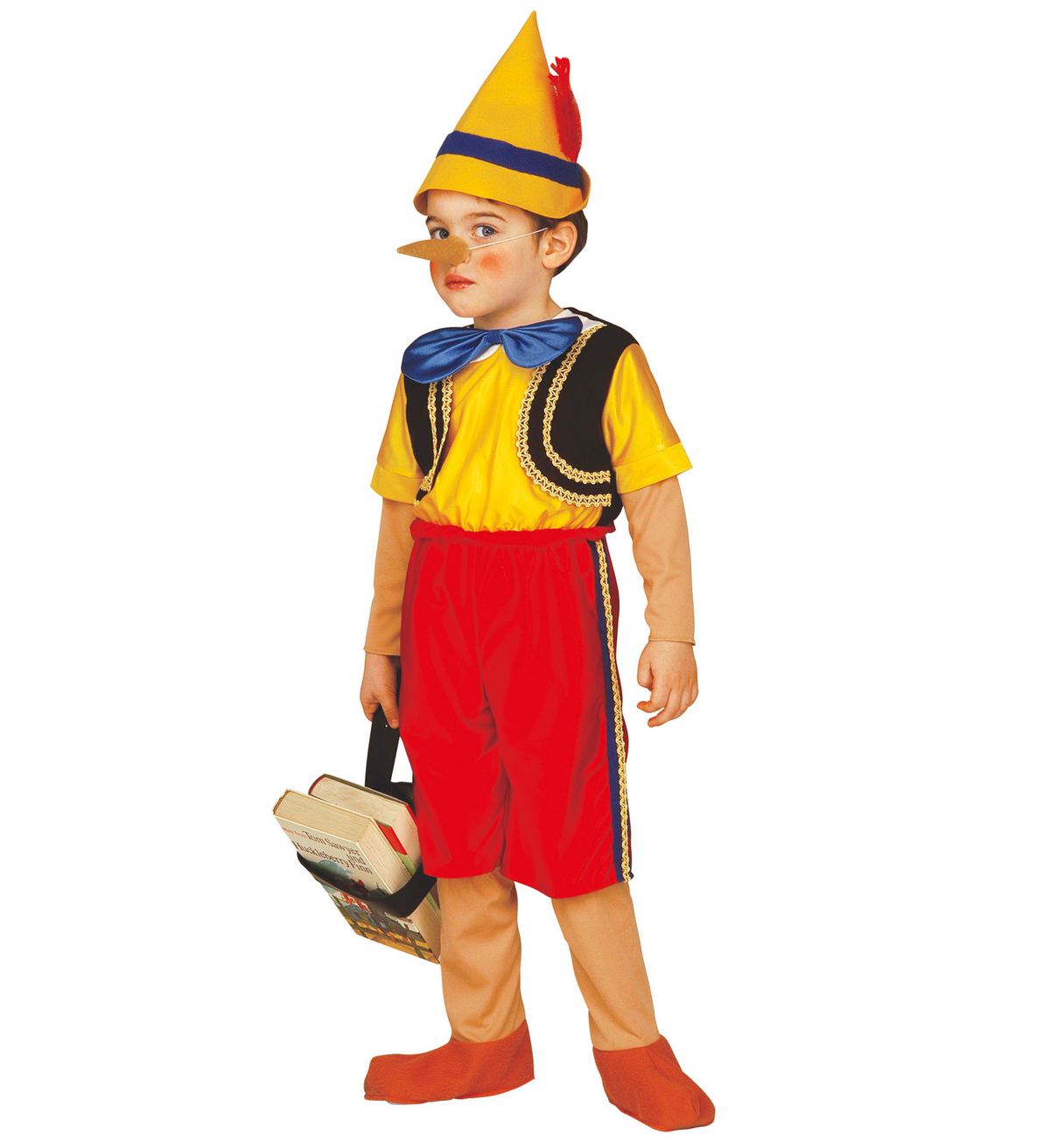 Costume Vestito Abito Travestimento Carnevale Halloween Bambino Burattino - 0115