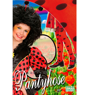 Calze Collant Coccinella Pois 40 Denari Accessori Abito Travestimento Vestito Carnevale - 0124/c