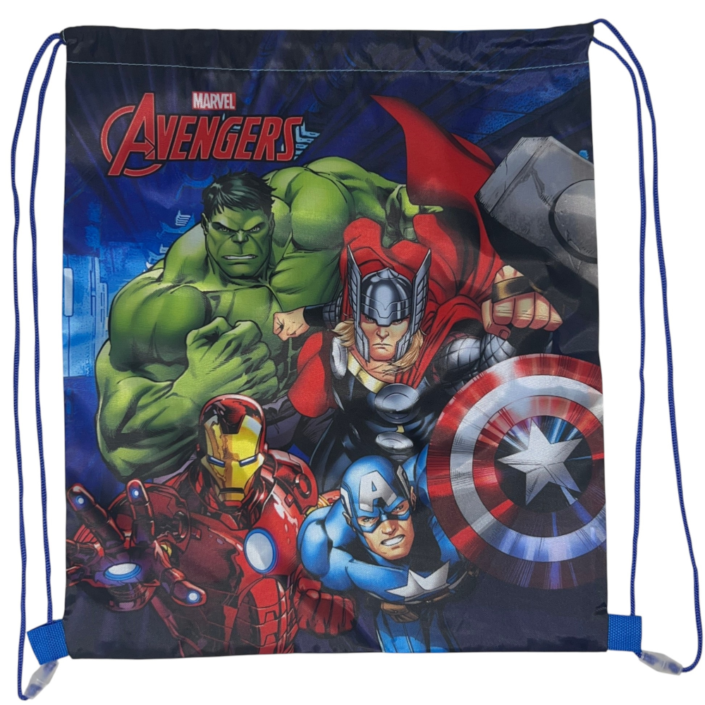 Sacca Avengers MARVEL Borsa Sportiva Tempo Libero con Chiusura a Coulisse 40x35 CM -  Ave36-0795