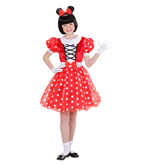 Costume Vestito Abito Travestimento Carnevale Bambina Topina - 0154