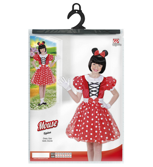Costume Vestito Abito Travestimento Carnevale Bambina Topina - 0154