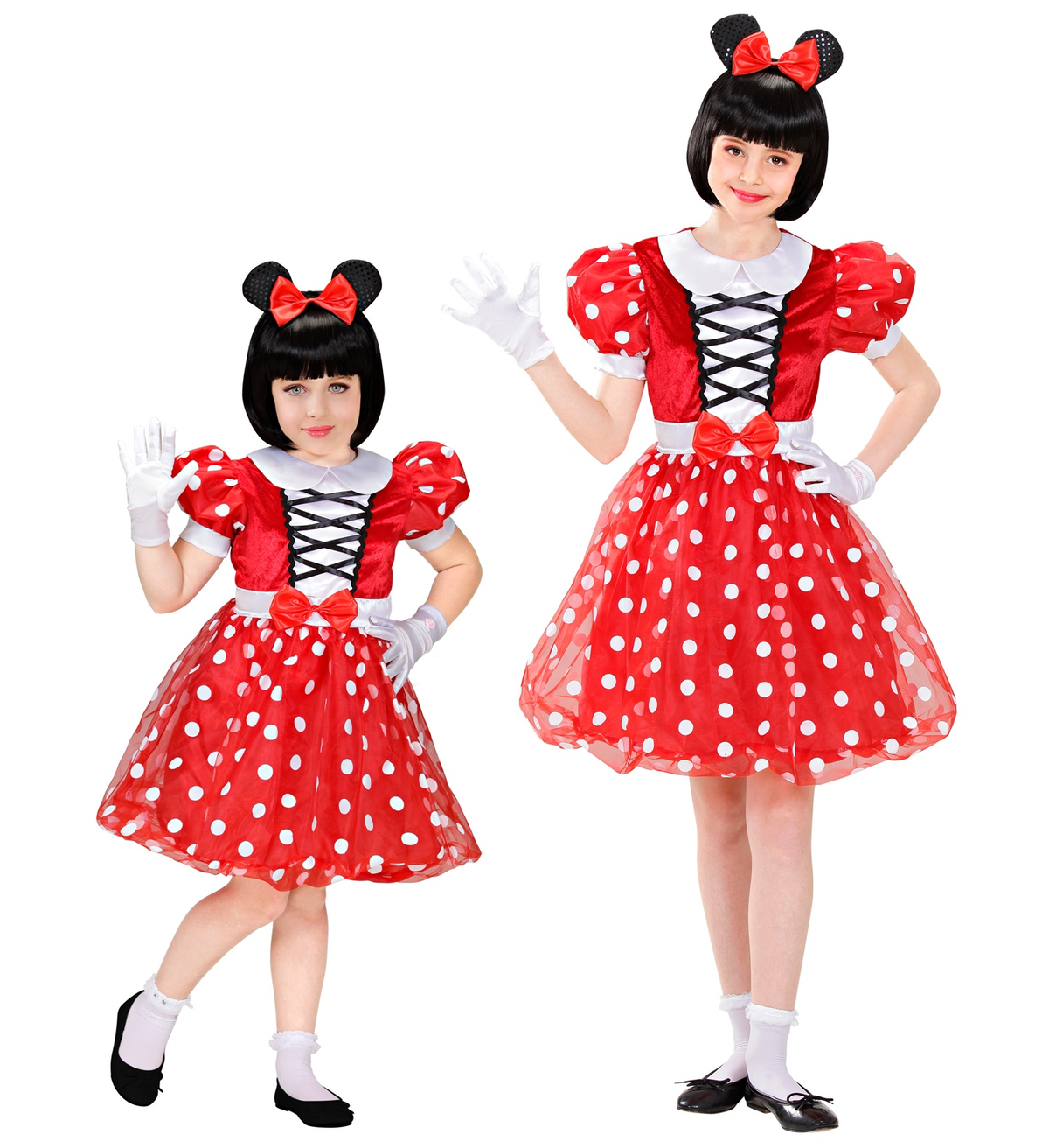 Costume Vestito Abito Travestimento Carnevale Bambina Topina - 0154