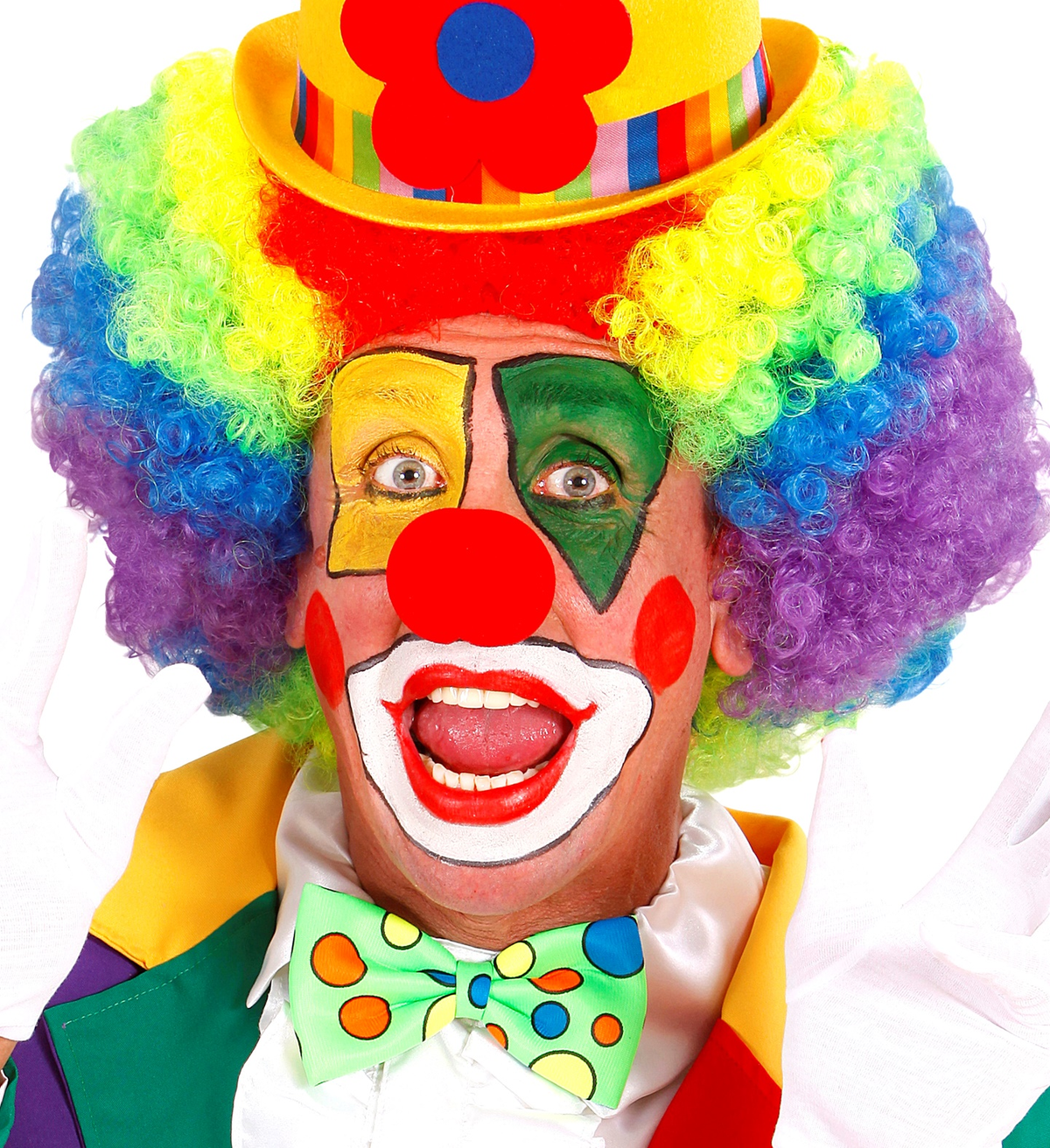 Set Trucco Clown Accessori Abito Vestito Carnevale Halloween Bambino - 02404
