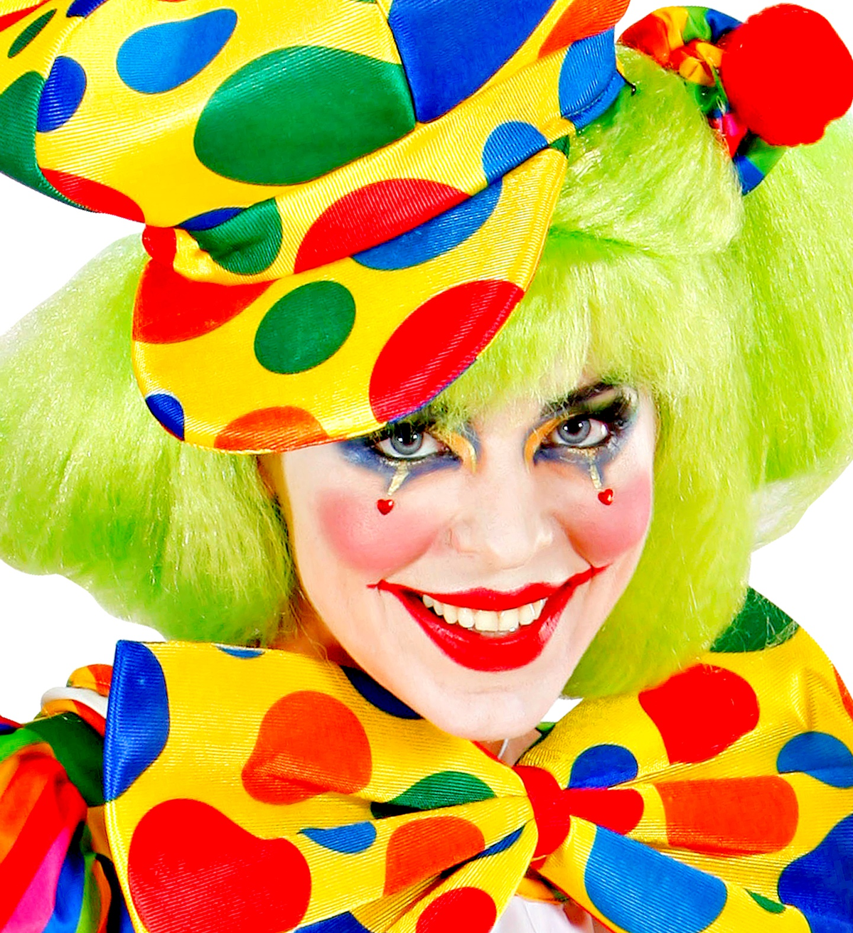 Set Trucco Clown Accessori Abito Vestito Carnevale Halloween Bambino - 02404