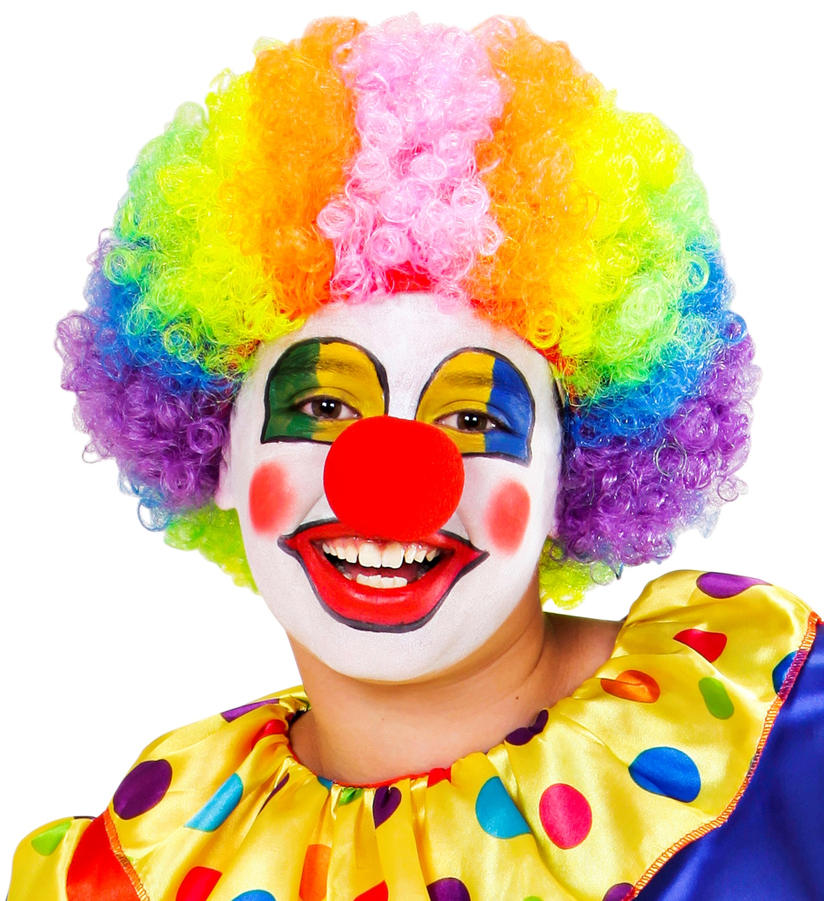 Set Trucco Clown Accessori Abito Vestito Carnevale Halloween Bambino - 02404