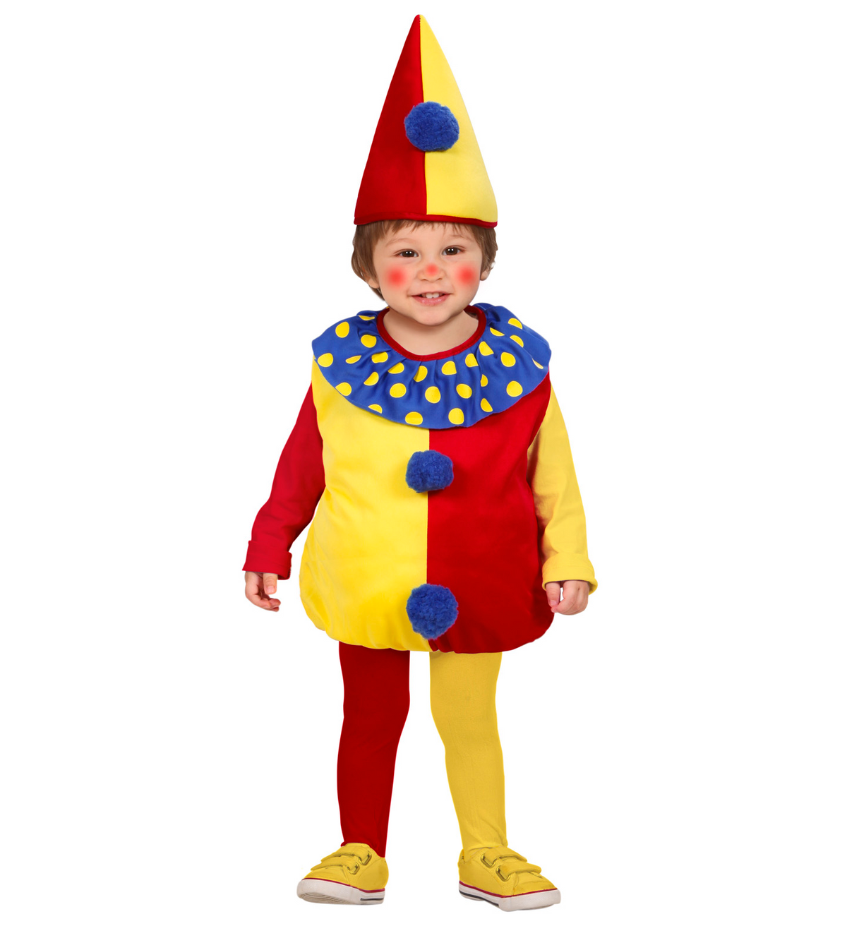 Costume Vestito Abito Travestimento Carnevale Halloween Cosplay Bambina Pagliaccio - 1900c