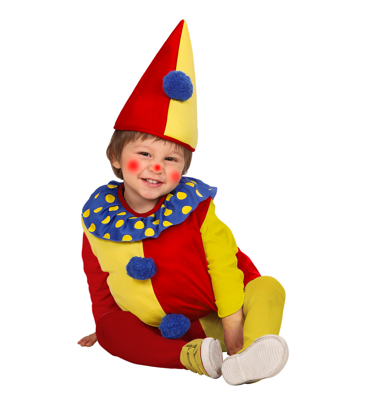Costume Vestito Abito Travestimento Carnevale Halloween Cosplay Bambina Pagliaccio - 1900c
