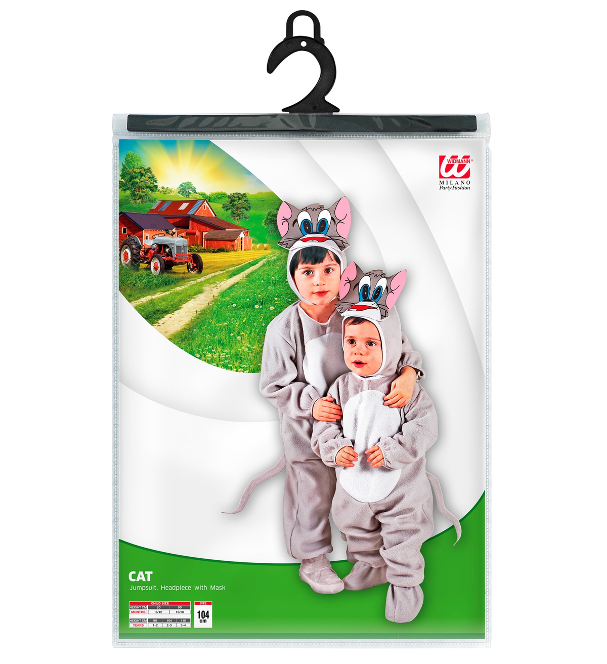 Costume Vestito Abito Travestimento Carnevale Halloween Cosplay Bambino Gattino - 3602g