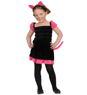 Costume Vestito Abito Travestimento Carnevale Halloween Cosplay Bambina Gattina - 4859k