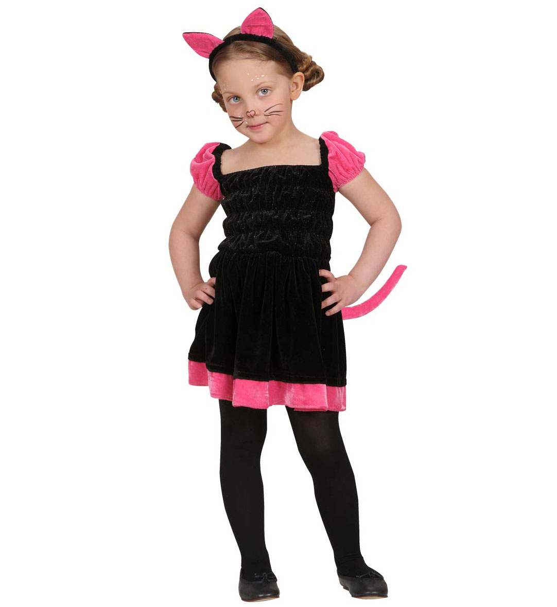 Costume Vestito Abito Travestimento Carnevale Halloween Cosplay Bambina Gattina - 4859k