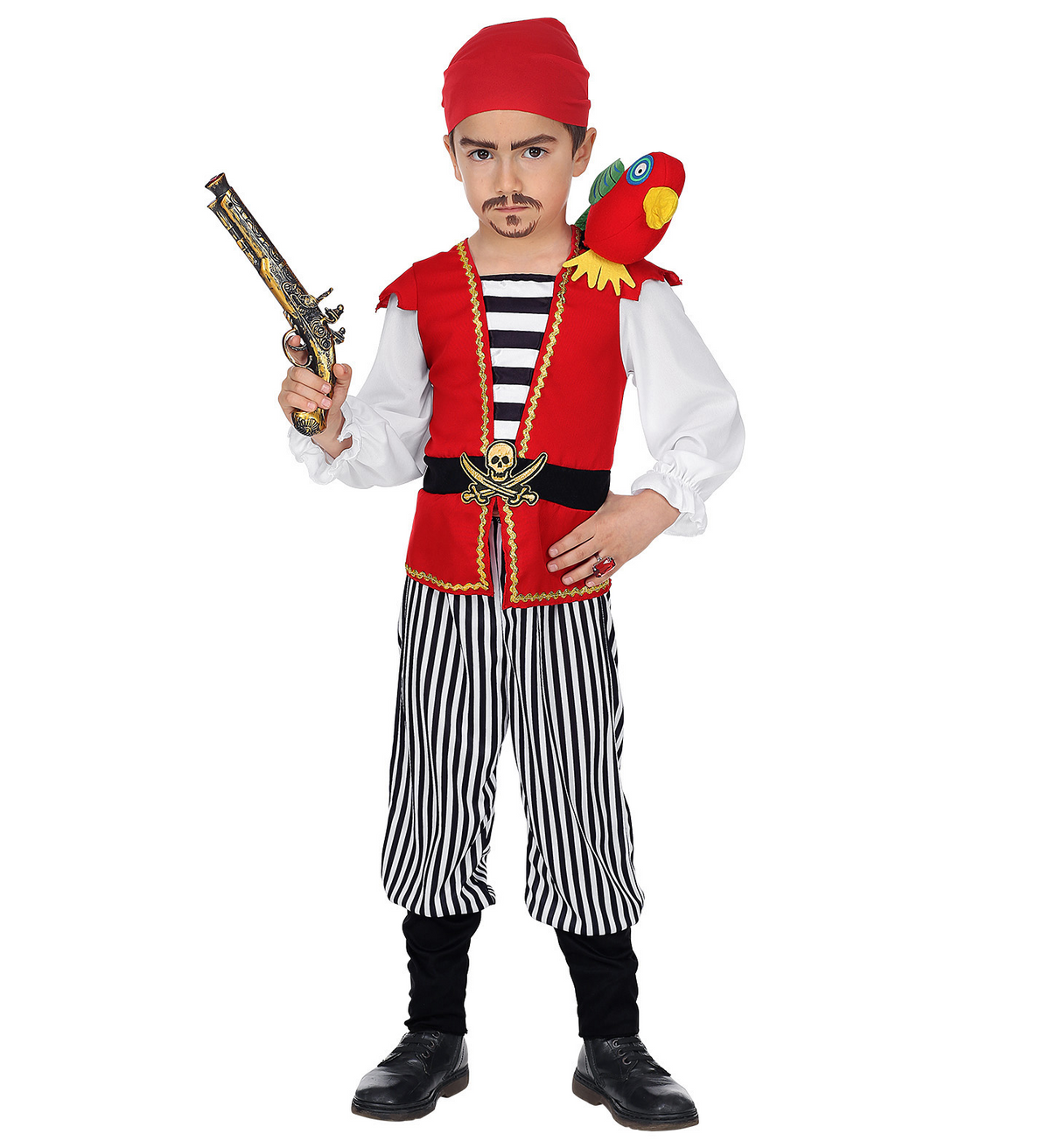 Costume Vestito Abito Travestimento Carnevale Halloween Cosplay Bambino Pirata - 0697