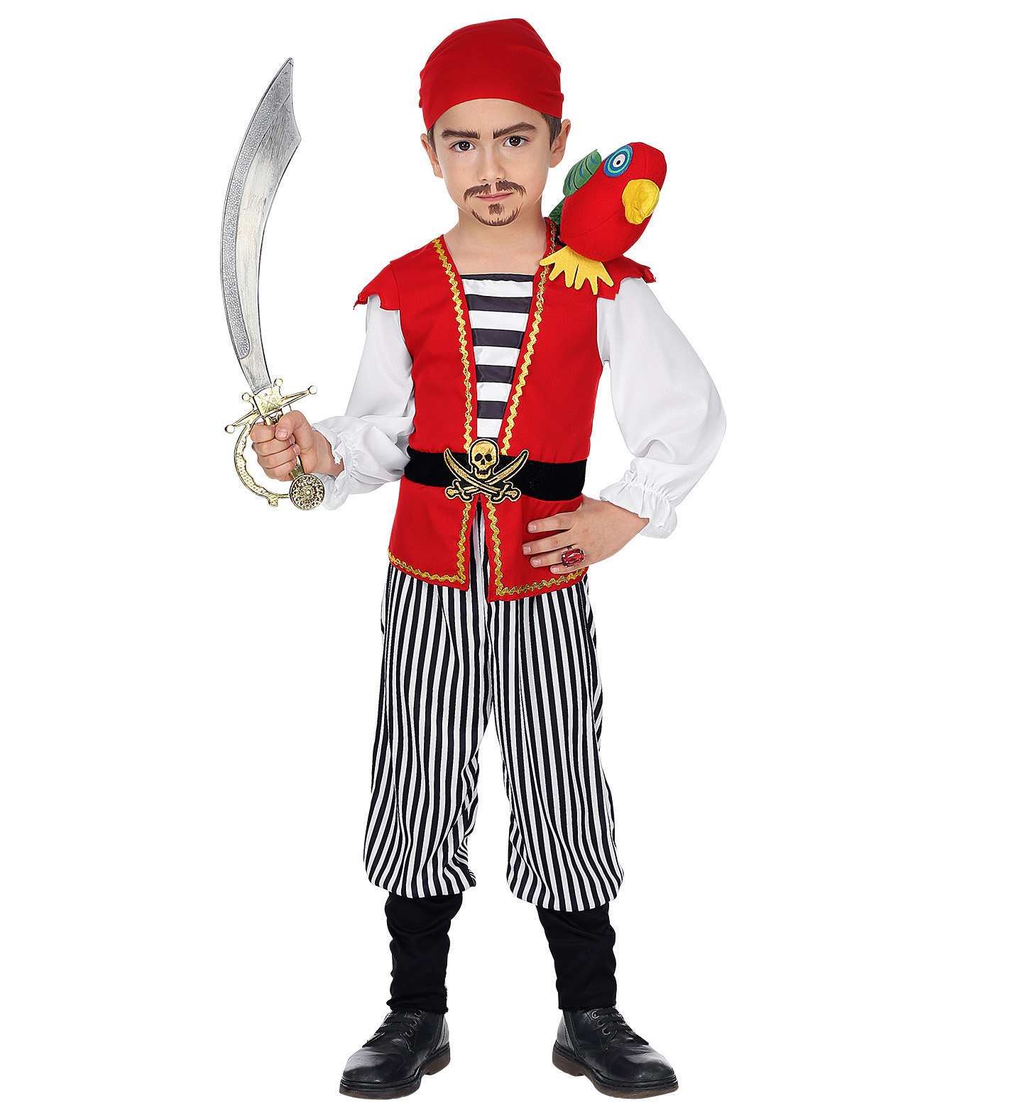 Costume Vestito Abito Travestimento Carnevale Halloween Cosplay Bambino Pirata - 0697