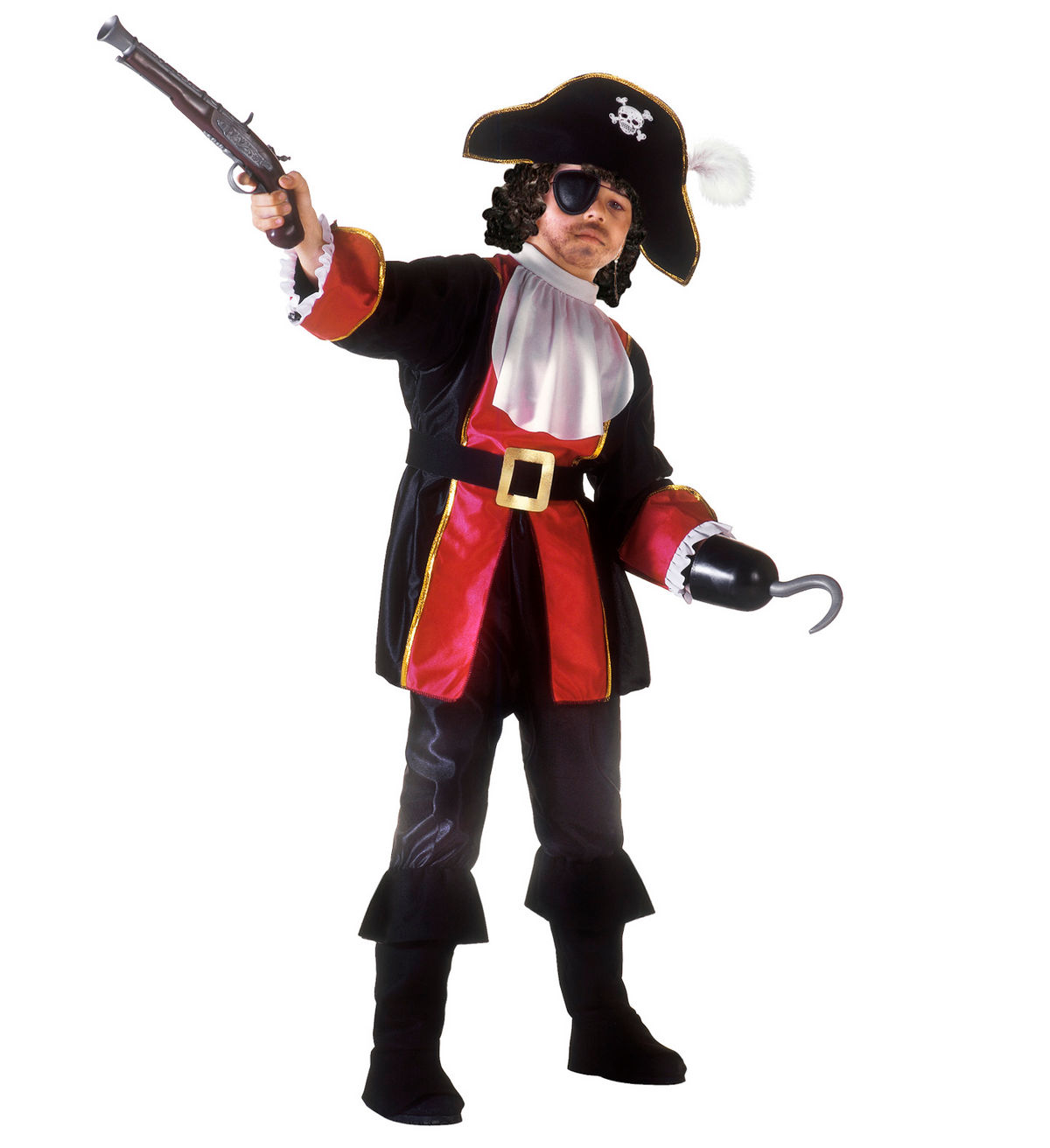 Costume Vestito Abito Travestimento Carnevale Halloween Cosplay Bambino Capitano Pirata - 3883