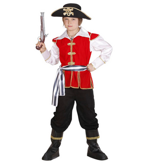Costume Vestito Abito Travestimento Carnevale Halloween Cosplay Bambino Capitano Pirata - 7454