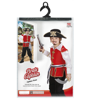 Costume Vestito Abito Travestimento Carnevale Halloween Cosplay Bambino Capitano Pirata - 7454
