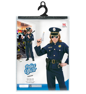 Costume Vestito Abito Travestimento Carnevale Halloween Cosplay Bambino Poliziotto - 7316