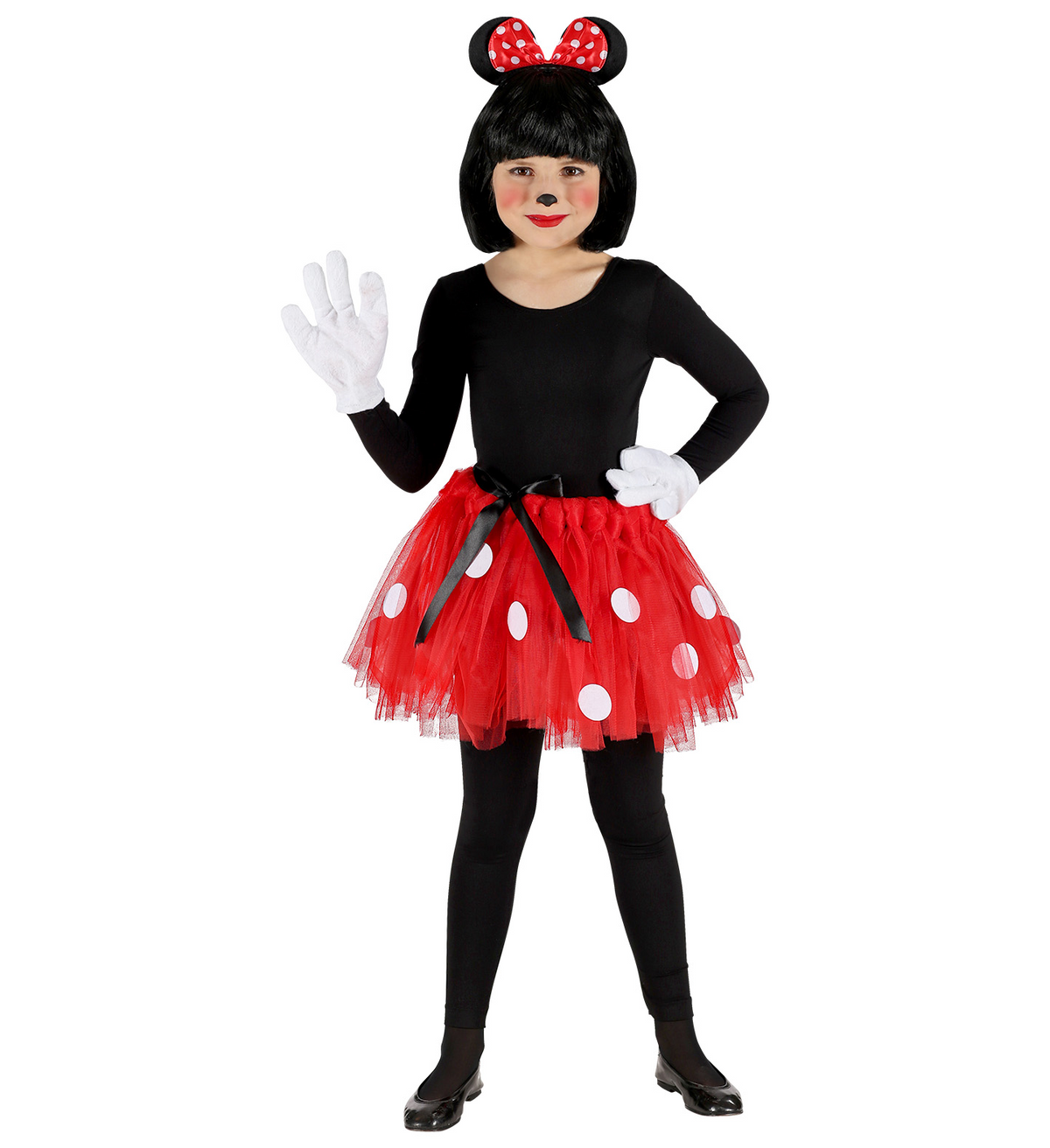Set Topina Tutu Orecchie Accessori Vestito Travestimento Carnevale Bambina