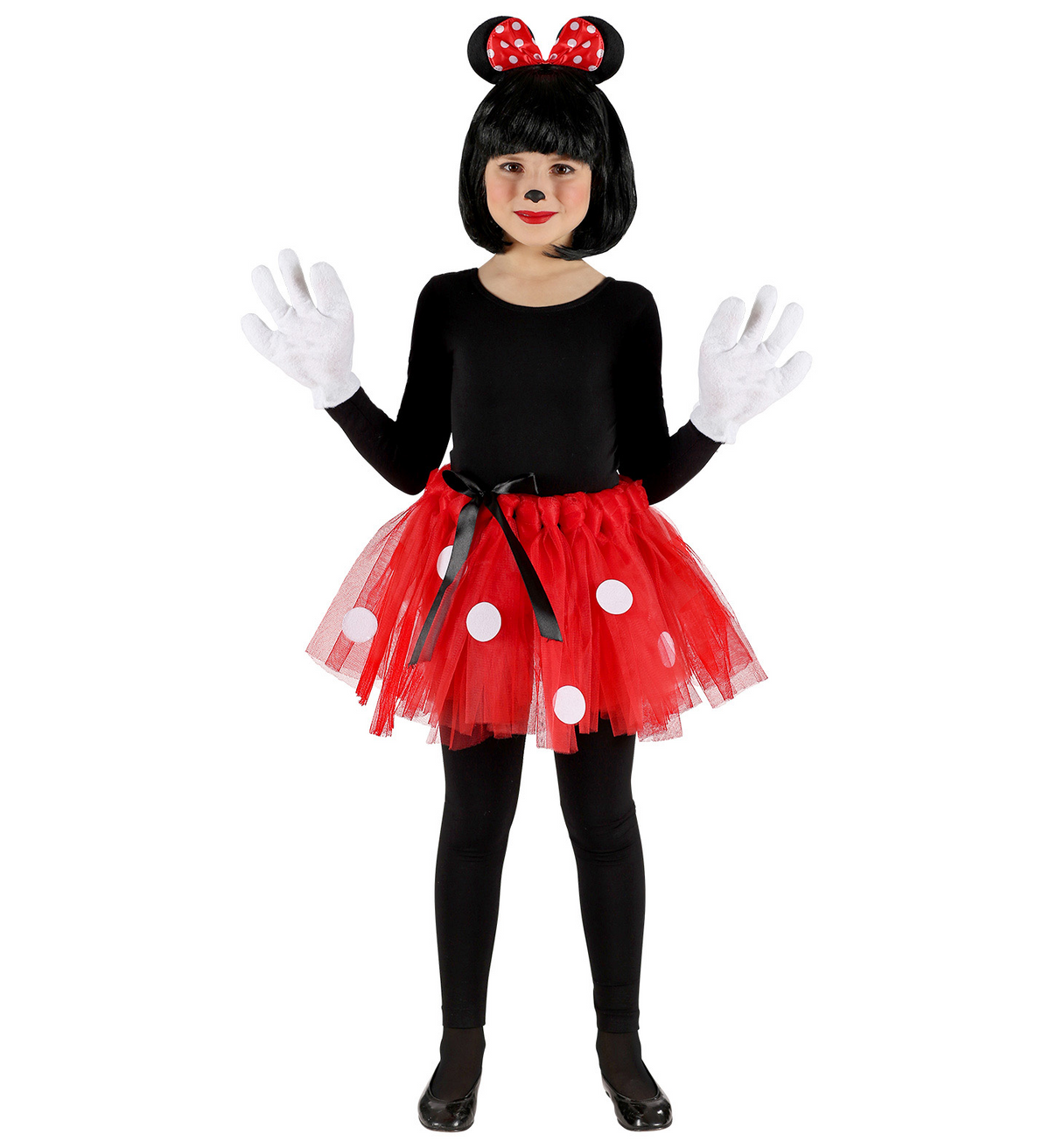 Set Topina Tutu Orecchie Accessori Vestito Travestimento Carnevale Bambina