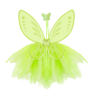 Set Fatina Magica Ali Gonna Bacchetta - Accessori Abito Vestito Travestimento Carnevale Bambina