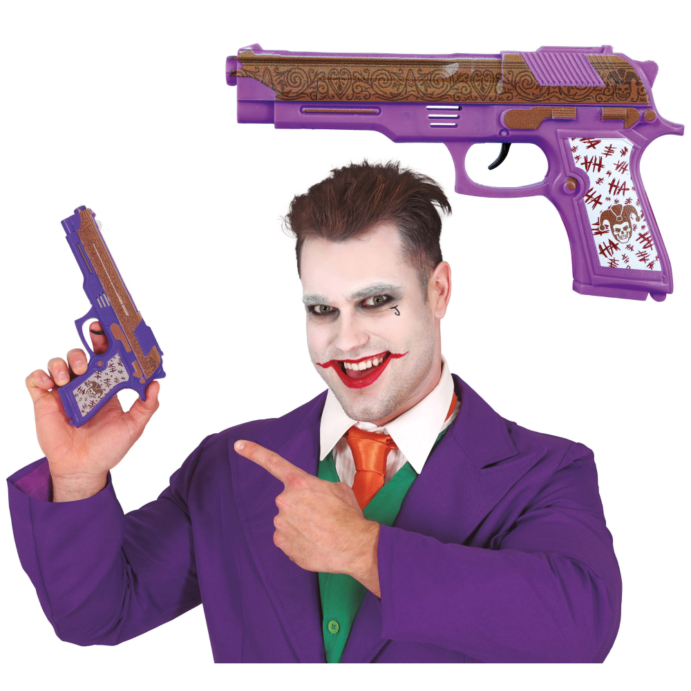Pistola Joker 30 CM Accessori per Abito Vestito Travestimento Carnevale - 16132