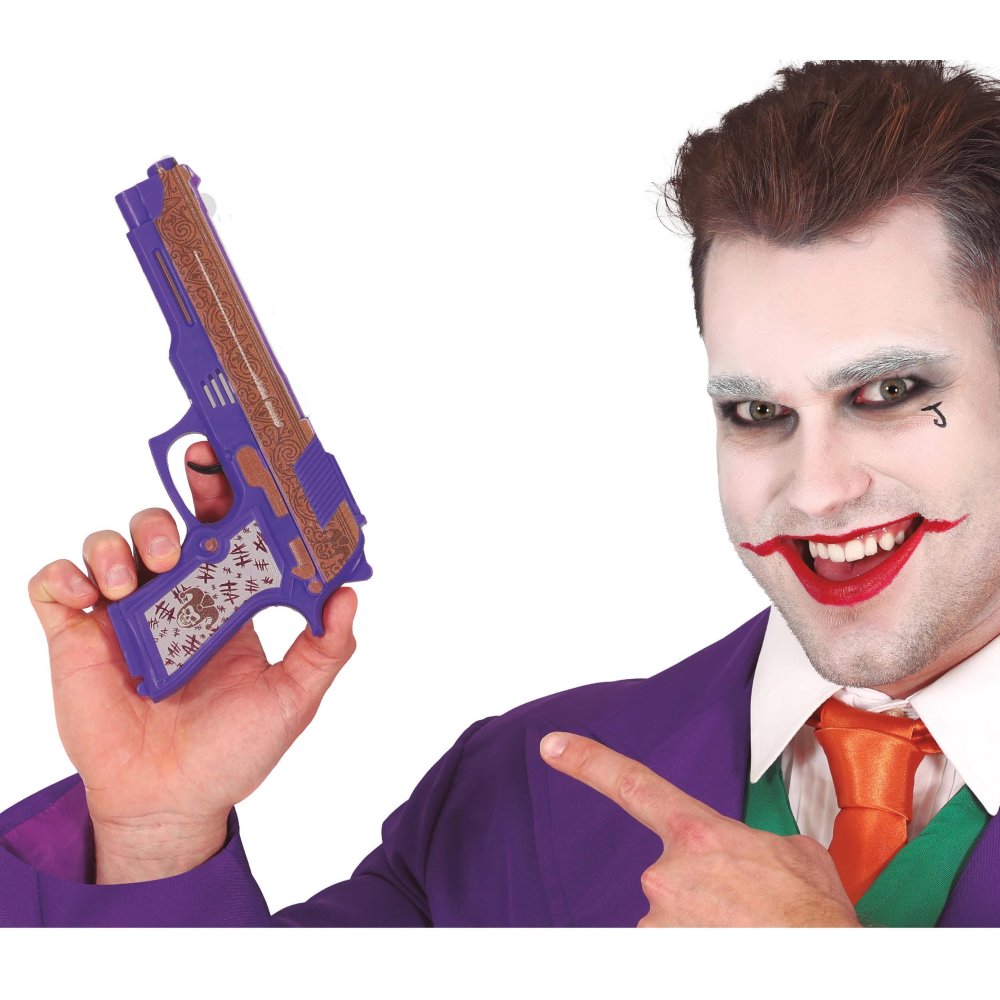 Pistola Joker 30 CM Accessori per Abito Vestito Travestimento Carnevale - 16132