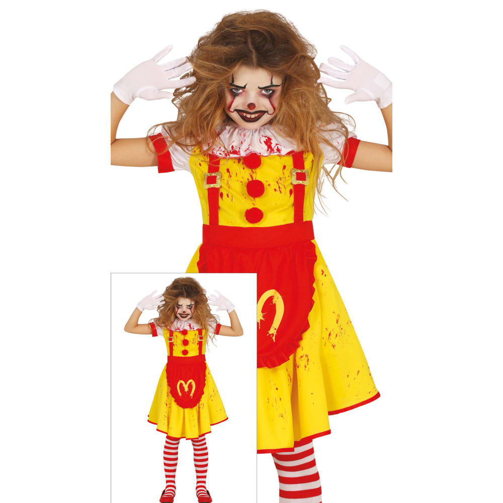 Costume Miss Mckiller per Bambine Vestito Travestimento Halloween Cosplay - 7801