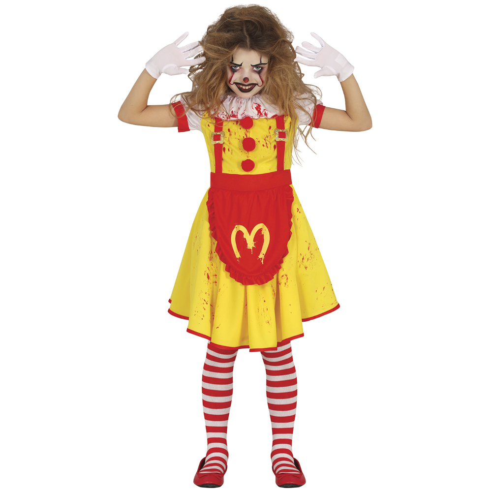 Costume Miss Mckiller per Bambine Vestito Travestimento Halloween Cosplay - 7801