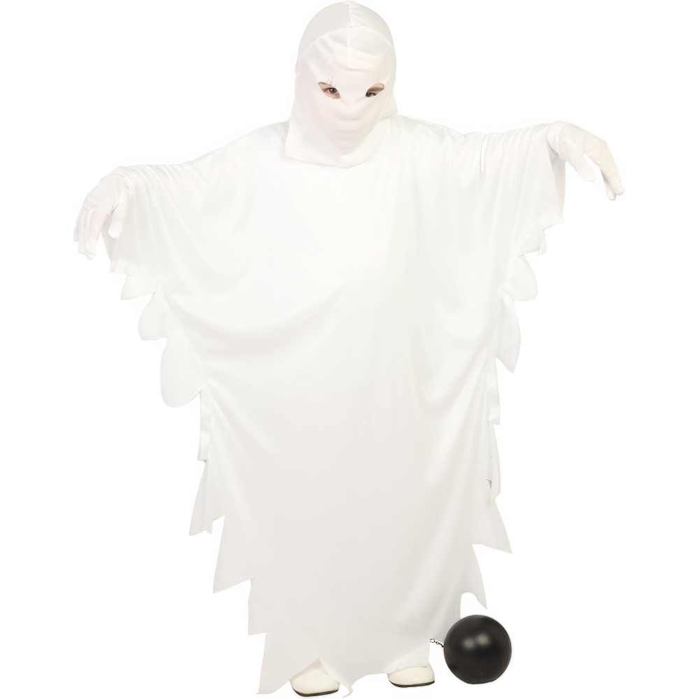 Costume Fantasma per Bambini Vestito Travestimento Halloween Carnevale Cosplay