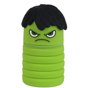Tombolino in Silicone Hulk MARVEL Astuccio Estensibile Porta Cancelleria 20 CM - 1713-2