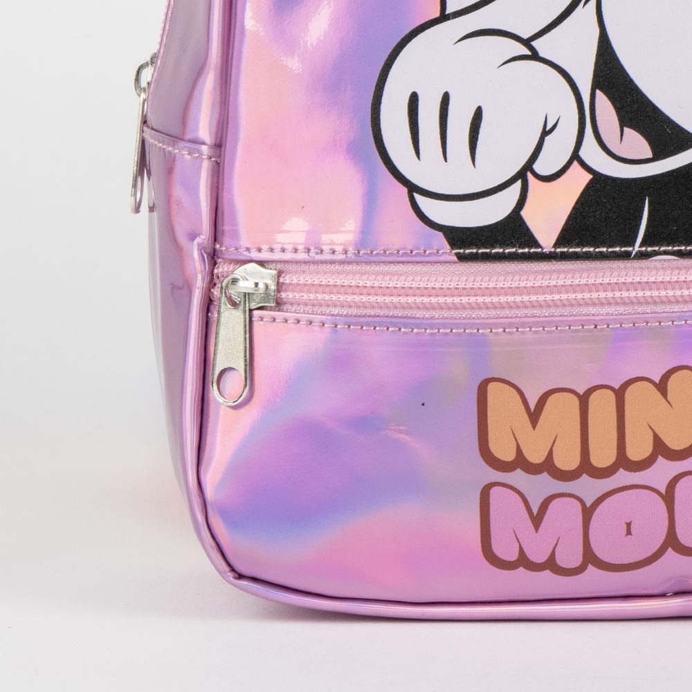 Zainetto da Passeggio Minnie Mouse DISNEY Borsa Casual Iridescente Tempo Libero 23 CM - 6218