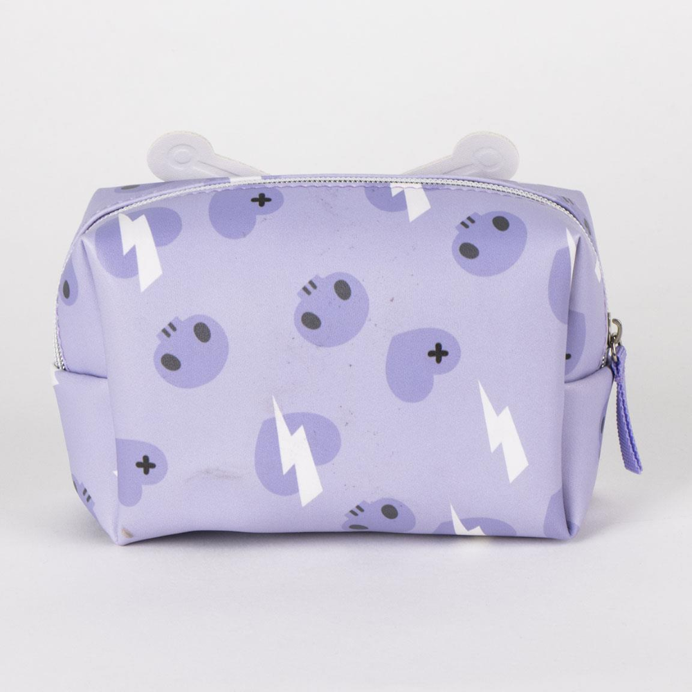 Beauty Case Kuromi Sanrio in Similpelle Pochette 17 CM Trucchi da Bagno e Viaggio - 3547