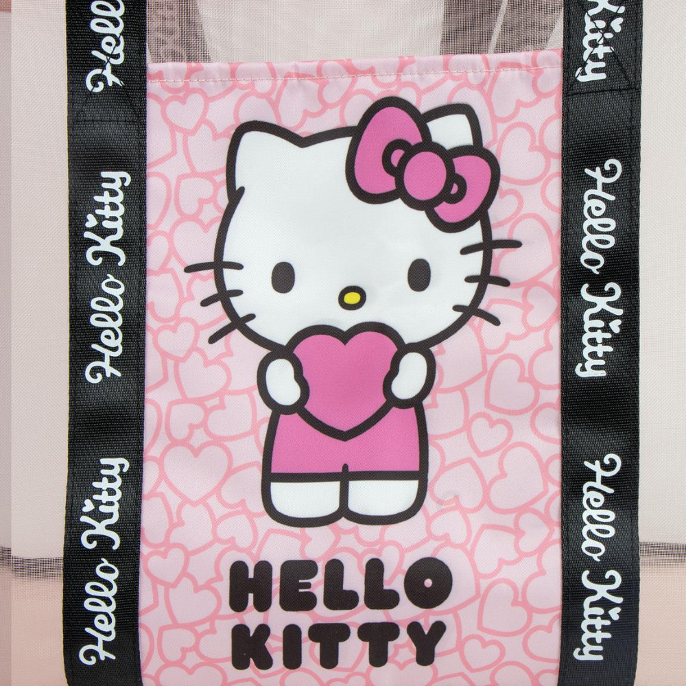 Borsa Mare Hello Kitty Sanrio da Spiaggia Maxi Shopper Tempo Libero 62 CM con Manici - 5691