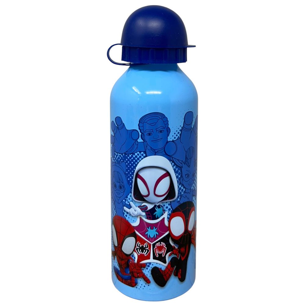 Borraccia in Alluminio Spidey e i Suoi Fantastici Amici MARVEL con Beccuccio e Tappo 500 Ml - Sp50096/b