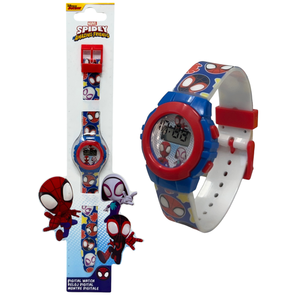 Orologio da Polso Digitale Spidey e i Suoi Fantastici Amici MARVEL in Confezione Sagomata - Spf4019
