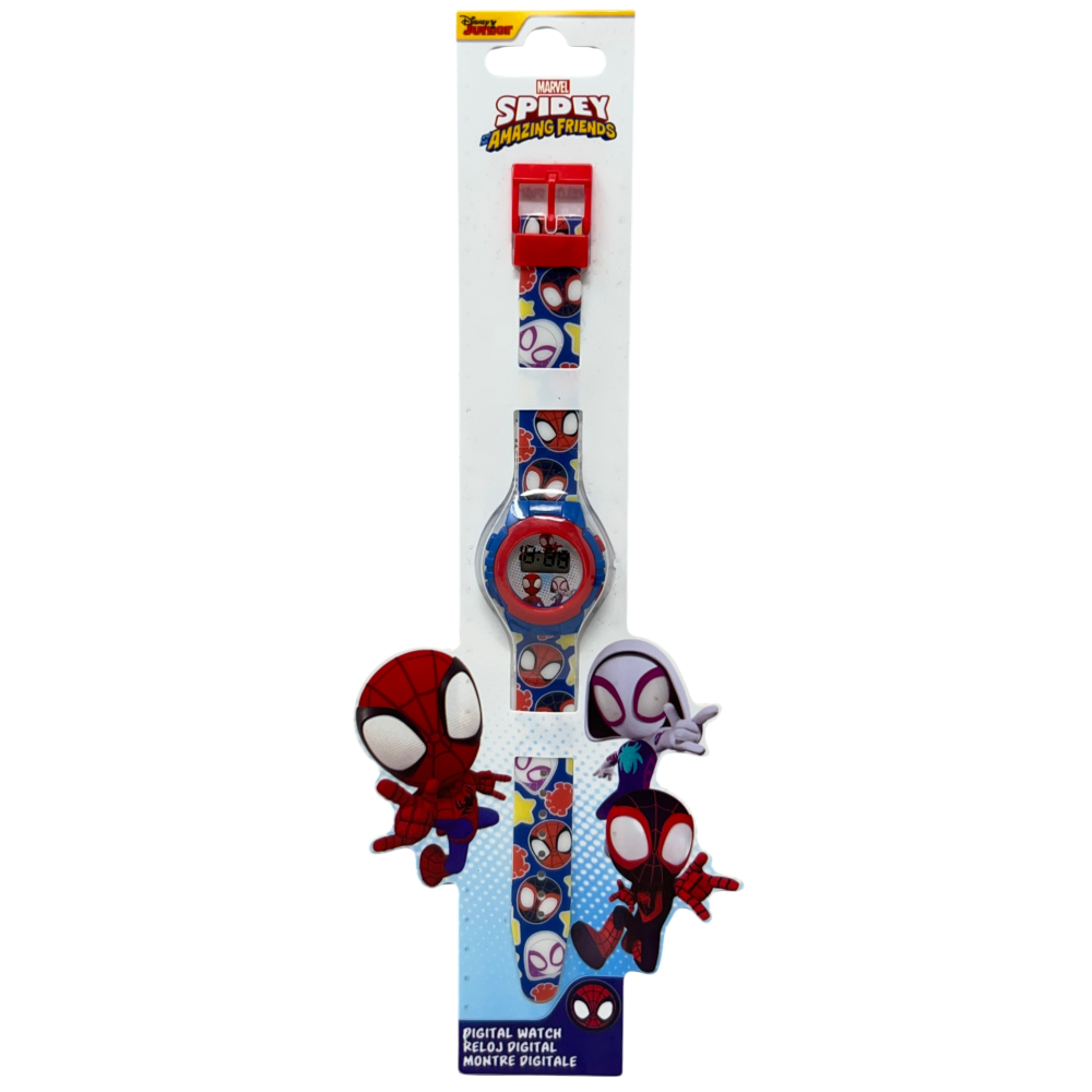 Orologio da Polso Digitale Spidey e i Suoi Fantastici Amici MARVEL in Confezione Sagomata - Spf4019