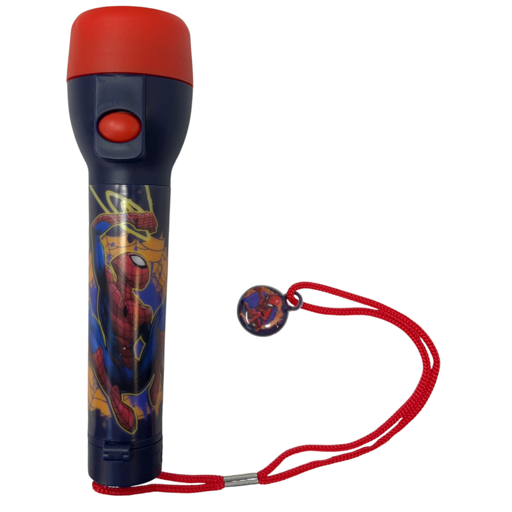 Torcia a LED Spiderman MARVEL 15 CM a Batterie in Confezione Regalo - Sp50079