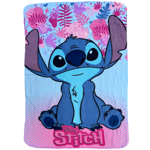 Plaid Stitch DISNEY Coperta in 100% Poliestere 220 Gsm 100 X 140 CM per Bambini - Lil36-5568