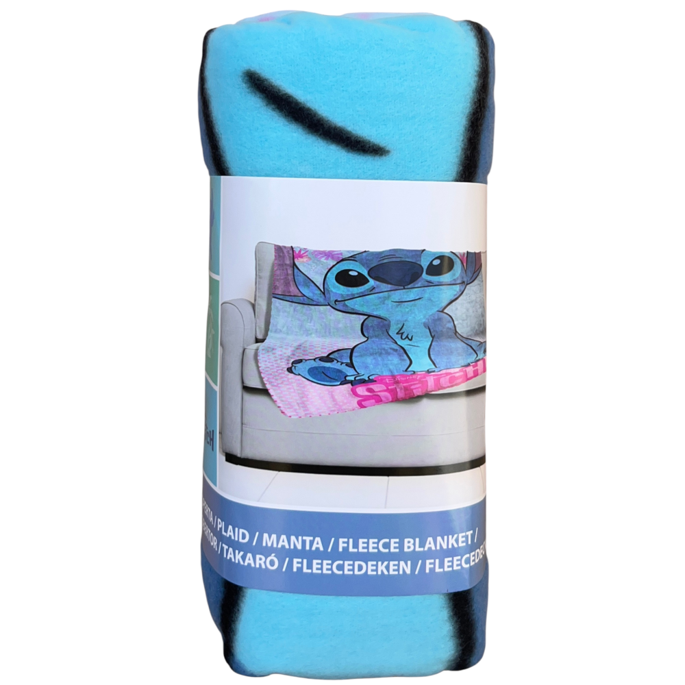 Plaid Stitch DISNEY Coperta in 100% Poliestere 220 Gsm 100 X 140 CM per Bambini - Lil36-5568