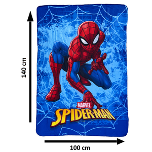 Plaid Spiderman MARVEL Coperta in 100% Poliestere 220 Gsm 100 X 140 CM per Bambini - Je12338cg